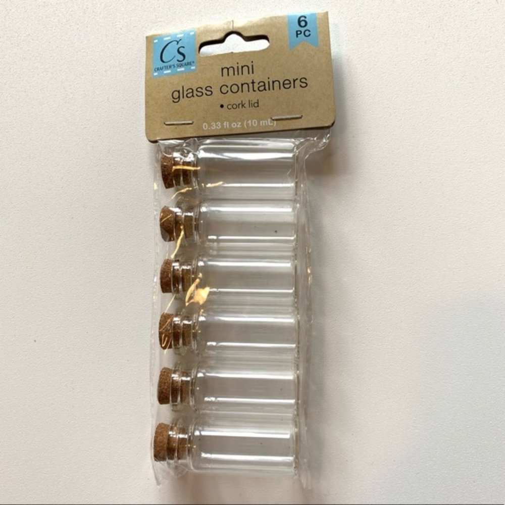 Mini Glass‎ Vials with Cork Lids